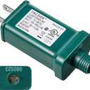 Enhon 29V LED Power Supply, UL Certification LED Transformer Replacement Class 2 Power Supply, Low Voltage Transformer US Plug Adapter for Christmas Tree Light, Green, Right Positive(TS-8W29V)