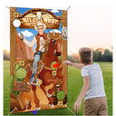 iPartycool Cowboy Game, Western Party Games, Cowboy Bean Bags Toss Across Game, Horse Outdoor Games for Family, Cowboys Theme Party Decorations, Cowboys Gifts for Men Kids
