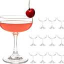 Crystal Coupe Champagne and Cocktail Glasses Daiquiri Manhattan Glasses Set of 12 Martini Drinking Set for Parties, Bars and Gifts, 7 oz 