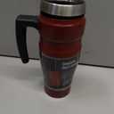 THERMOS Stainless King Vacuum-Insulated Travel Mug with Handle - 16oz, Rustic Red - Thermos Tumbler for Hot & Cold Drinks - Leak-Proof & Sweat-Proof Stainless Steel Coffee Mug with Lid for Commuting
