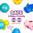 Tub Works® Under the Sea™ Light Up Bath Toys, 6 Pack | Water-Activated Light Up Toys Flash & Change Color | Easy-Grip Baby & Toddler Bath Toys | Sensory Bathtub Toys with Bath Lights for Kids Bath