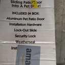 Ideal Pet Products Aluminum Pet Patio Door, Adjustable Height 77-5/8" to 80-3/8", 5" x 7" Flap Size, White