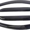 4pcs Window Visors Tape-On for 2002-2008 Dodge Ram 1500, 2003-2009 Ram 2500 & 3500 with Crew/Extended Cab Sun Rain Guard Side Window Wind Deflectors