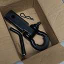 YIYITOOLS 2" Tow Hitch Receiver with 5/8" Screw Pin,3/4 Shackle,45000Lbs Break Strength Heavy Duty Receiver Kit Fit for Vehicle Recovery Off-Road