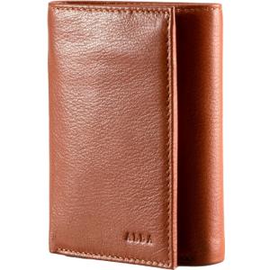 ALBA Classic Trifold Nappa Leather Wallet For Men II Handmade II Minimalist II RFID Protected (Tan), SMW1004TN