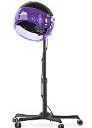 Professional Standing Hair Dryer - 1875W Floor Standing Hooded Dryer Hair Bonnet with Ionic Generator for Professional Salon Station Spa Home Use Hair Drying Treatment Adds Shine Volume (Purple)