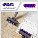 Upgraded 2 Brushes Vacuum Head Replacement for Dyson V7/V8/V10/V11/V15/SV10/SV11/SV12/SV14/SV15/SV22((Not for Slim) | Anti-Tangle Motorhead with LED Light | Quick-Release Cordless Vacuum Cleaner Head