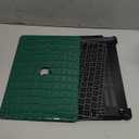 KEROM Compatible with Crocodile MacBook Air 13 inch Case 2021 2020 2019 2018 M1 A2337 A2179 A1932, Textured Elegant Luxury Aligator Skin Snakeskin PU Leather Hard Shell & Keyboard Cover, Emerald Green