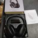 Active Noise Cancelling Headphones,120H Playtime Bluetooth 6.0 Wireless Headphones with Power Display & 6-Mic ENC Calls, 360 Spatial Audio Over Ear Headphones Foldable Headset for Travel Office Game