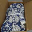 Levtex Home Adare Denim Reversible Full/Queen Quilt Set (88x92in) with 2 Pillow Shams (26x20in) - Floral Bedding - Blue White - Cotton Full/Queen Size Quilt Bedding Set - Lightweight, Soft, Pre-Washed