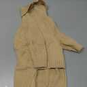 cyeollo Dog Sweater Turtleneck Knitted Sweaters with Long Sleeves Winter Dog Clothes Sweaters for Small Dogs Beige (Large)