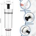 Lounsweer 1 Pack Flush 503 Cartridge Flush Valve Cartridge Compatible with C-100500-kit M-101526-f3 503 504 Series Duct Valve Replacement Filter Assembly Kit, White