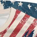 Casual American Flag T-Shirt Eagle Short Sleeve Patriotic T-Shirts for Men (XXXL)