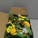 2Pcs Artificial Lemon Garland Spring Summer Greenery Vine Garlands with Lemons Dense Flowers Fairy Light Battery Powered for Door Wall Mantle Wedding Party Table Christmas Decorations