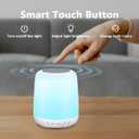 White Noise Sound Machine for Sleep Portable Sound Machine with 30 Soothing Sounds 12 Night Light Colors 4 Timer Sleep Machine for Baby Adults, Smart App Control, Touch Control