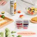 20Pcs Double Compartment Condiment Container, 2 Compartment Portable Reusable Snack Containers with lids, Used for travel Condiment Salad Dressing Meal Prep Containers