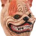 Scary Dog Mask for Adults  Realistic Latex Animal Full Head Mask for Halloween Cosplay Party Costume Props