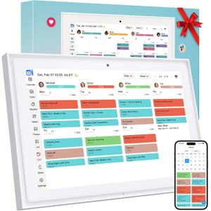 WiFi Digital Calendar Smart Family Planner:Electronic Calendar Smart Touchscreen Display with Video Call, Chore Chart & Shared Family Schedule,Gifts for Women Men, Gifts for Mom Dad