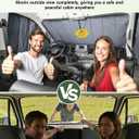 Insulated Blackout Windshield Cover for Privacy & Sun Protection, All-Season Van Life Camping Window Shade, Fit for Ford Transit 150 250 350 Medium/High Roof 2015-2025, Gray