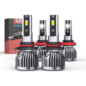 Fit For Ford F-150 (2015-2020) 9005 H11 High/Low Beam LED Headlight Bulbs, Super Bright Cool White, Plug and Play, Pack of 4