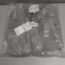 WallFlower Casual Fleece and Plaid Shackets Jackets Juniors for Women, Soft Button-Down, Vetiver, X-Large (XL)