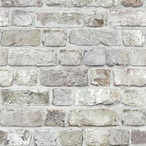 Naphite Gray Brick Wallpaper Peel and Stick 3D Faux Brick Contact Paper for Walls Grey White Self Adhesive Textured Removable Wallpaper Fireplace Kitchen Backspash Waterproof Bathroom 78.7inL 17.3inW
