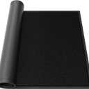 Sturdy Front Door Mat, 36" x 48" Heavy Duty Outdoor Indoor Mats to Trap Dirt and Moisture, Non-Slip Waterproof Doormat Inside Entrance, Washable Welcome Mats for Home EntrywayBlack