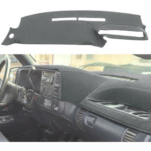 Dash Cover Mat Custom Fit for 1995-1996 Chevy Chevrolet Silverado C1500 C2500 C3500 K1500 K2500 K3500 Tahoe Suburban,GMC Sierra Yukon Suburban Pickup Truck,Dashboard Cover Pad Carpet (Dark Gray) J131