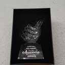 Best Brother Birthday Gifts, Personalized Crystal Glass Award Trophy, Thumbs Up Statue Gift for Older Brother Adult from Sister