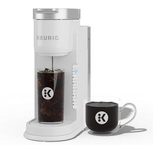 Keurig K-Iced Coffee Maker, Single Serve K-Cup Pod Iced Coffee Maker, With Hot and Cold Coffee Capabilities, Brews Any K-Cup Pod, White