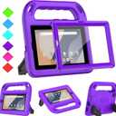 BMOUO Kids Case for Onn 7 Inch Tablet 2024 (Model:100135924), with Screen Protector, Shockproof Handle Stand Protective Case for Walmart Onn 7" Tablet (Gen 4, 2024), Purple