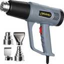 Heat Gun572& 1112 Dual Temperature Control Heat gun', Overload Protection with 4 Nozzles for Crafting, hot air gunShrink Wrapping, Phone Repair, Epoxy Resin