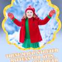 15 Pairs Kids Anti-Skid Gloves Winter Full Fingers Gloves Camouflage Knit Glove Stretch Warm Glove with Grips for Boys Girls Winter Sports Activities