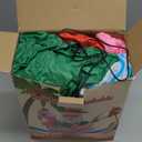 Opemon Christmas Inflatables Santa Claus Outdoor Decorations 6ft Giant Hawaiian Santa Flamingo Swimming Ring Blow Up Yard Xmas Decor with Built-in LED Lights for Holiday Lawn Home Indoor Outside