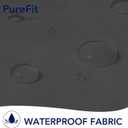 PureFit Sheer Outdoor Curtains for Patio Waterproof/Weatherproof, Fade Resistant Outside Voile Curtains for Gazebo, Front Porch, Pergola, Sun Filtering Privacy Curtain, 54 x 108 inch, Set of 2, Black