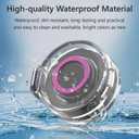 Case Cover for Oura Ring Gen3 Charger, Smart Ring Charging Case with Premium PC Material, Portable Charging Box Cover for Smartring, Protective Shell with Scratch and Drop Resistant,Purple