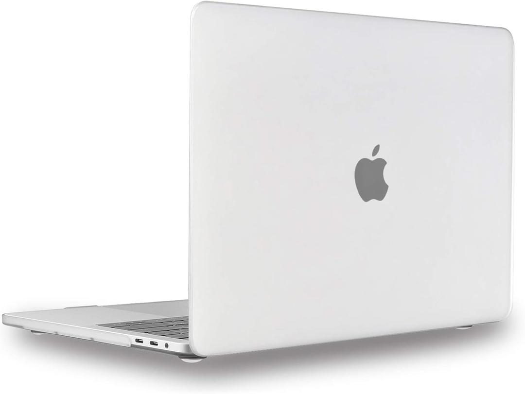 UESWILL Matte Hard Case Compatible with MacBook Pro 15 inch with Touch Bar & USB-C 2016 2017 2018 2019 Release Model A1990 A1707, Clear