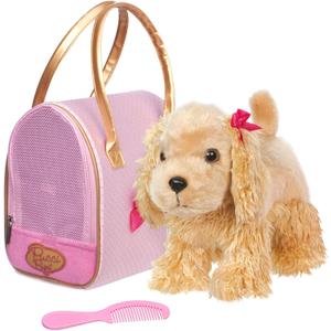 Pucci Pups  Plush Puppy  Carrier Bag  Golden Dot Glam Bag & Cocker Spaniel  Comb & Purse  Stuffed Animal  2+ Years