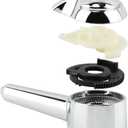 Lever Handle Replacement 10424 Single Lever Faucet Handles Compatible with De-lta 1700 Series Monitor Tub and Shower Faucets, 5 X 2 in Shower Handle Replacement, Chrome