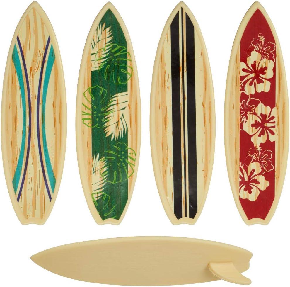 SURFBOARD Surf Board Beach LUAU Tropical 4 pieces Cake PARTY Decoration TOPPER