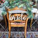 Bride Chair Sign,Bride to Be Party Decorations For Chair,Bridal Shower Chair Sign for for Bachelorette Engagement Wedding Bridal Shower Party Supplies