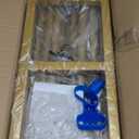 Square Backdrop Stand, 6.5ft Wedding Arch Rectangle Backdrop Stand, Metal Arch Backdrop Stand With Base, Balloon Square Stand Rectangle Arch for Wedding Birthday Party Baby Shower Ceremony Decor