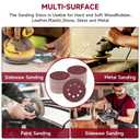 100 PCS 5 Inch Sanding Discs 320 Grit, Round Hook and Loop Sandpaper for Random Orbital Sander
