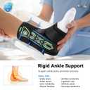 Upgraded Ankle Brace for Sprained Ankle [Stronger Support & Ultra Breathable] Ankle Support with Side Stabilizing Pads, Adjustable Quick Lace Up Ankle Stabilizer for Injury Recovery, Sports, Men&Women