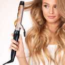 Curling Iron Set, Hair Curling Wand Set with Gloves and Comb, 38mm Instant Heat Up Hair Curler Produces Flawless Waves, LCD Display, Adjustable Temperature, Auto Shut Off