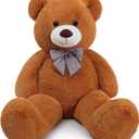 MaoGoLan Giant Brown Teddy Bear 4 Feet,Adorable and Cuddly Big Bear Stuffed Animal 47", Classic Teddy Bear Plush Gift Decoration for Baby Shower,Party,Birthday,Valentines Day