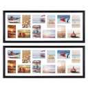 HORLIMER 4x6 Collage Picture Frame Set of 2, 12 Openings Multiple Frames Display 4 by 6 Photo with Mat for Wall Hanging