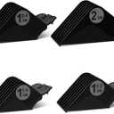 Clipper Guards Set 16 14 12 10 Compatible with Most Wahl Clippers, Clipper Guides Replacement - 1.25" to 2", 4 Piece Set, Black Color