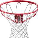 Spalding Regulation Size 18" Steel Basketball Rim with Net Included | Choose from Fixed or Breakaway | Replacement Rim for Indoor or Outdoor Hoop