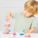 20 Pcs Stress Balls Fidget Toys, Ice Cube Sensory Squishy Fidget Toys Square Squeeze Balls for Adults Kids Anxiety Stress Relief, Classroom Prizes, Birthday Gifts Party Favors